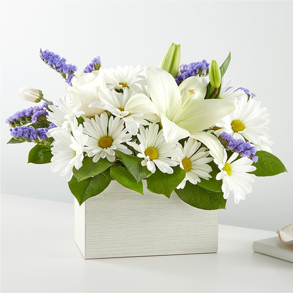 Beyond Blue Box Bouquet – AARON'S FLOWERS, La Vista NE