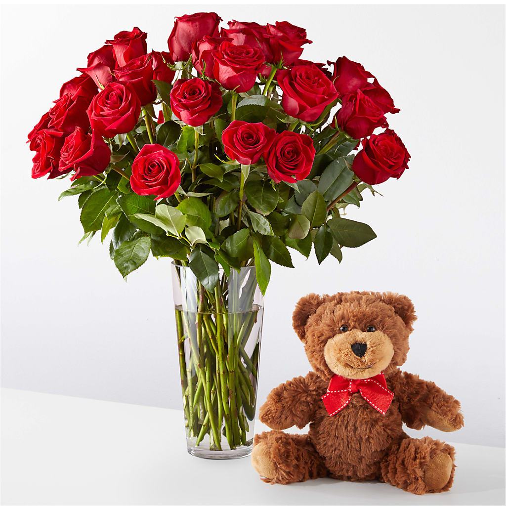 Romantic Long Stem Red Rose Bouquet Bundles – AARON'S FLOWERS, La Vista NE