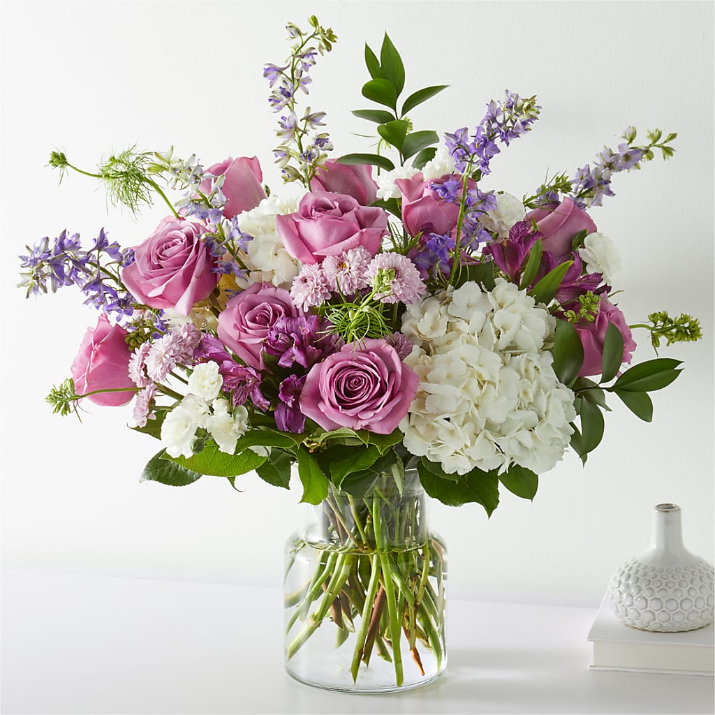Violet Caress Bouquet – AARON'S FLOWERS, La Vista NE