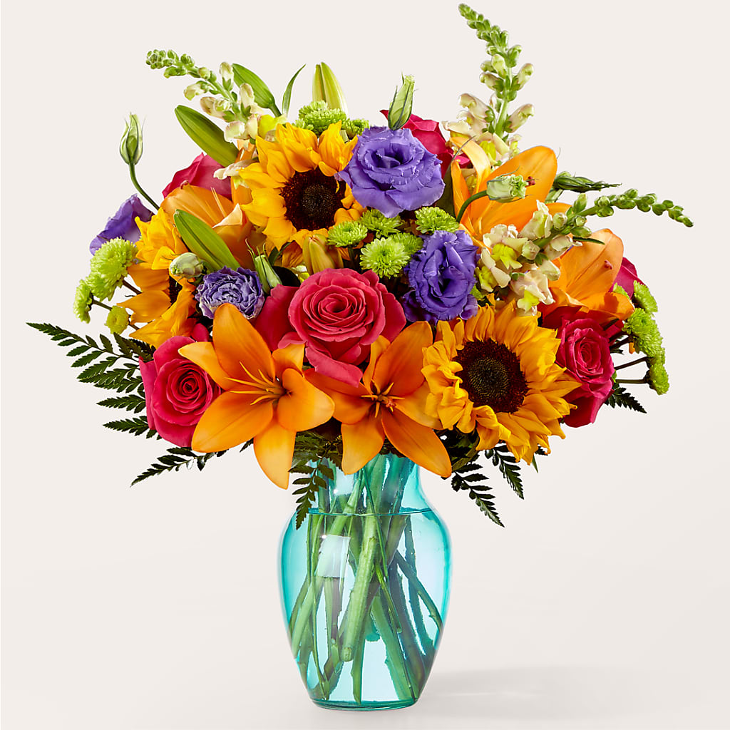 Double Rainbow Bouquet – AARON'S FLOWERS, La Vista NE