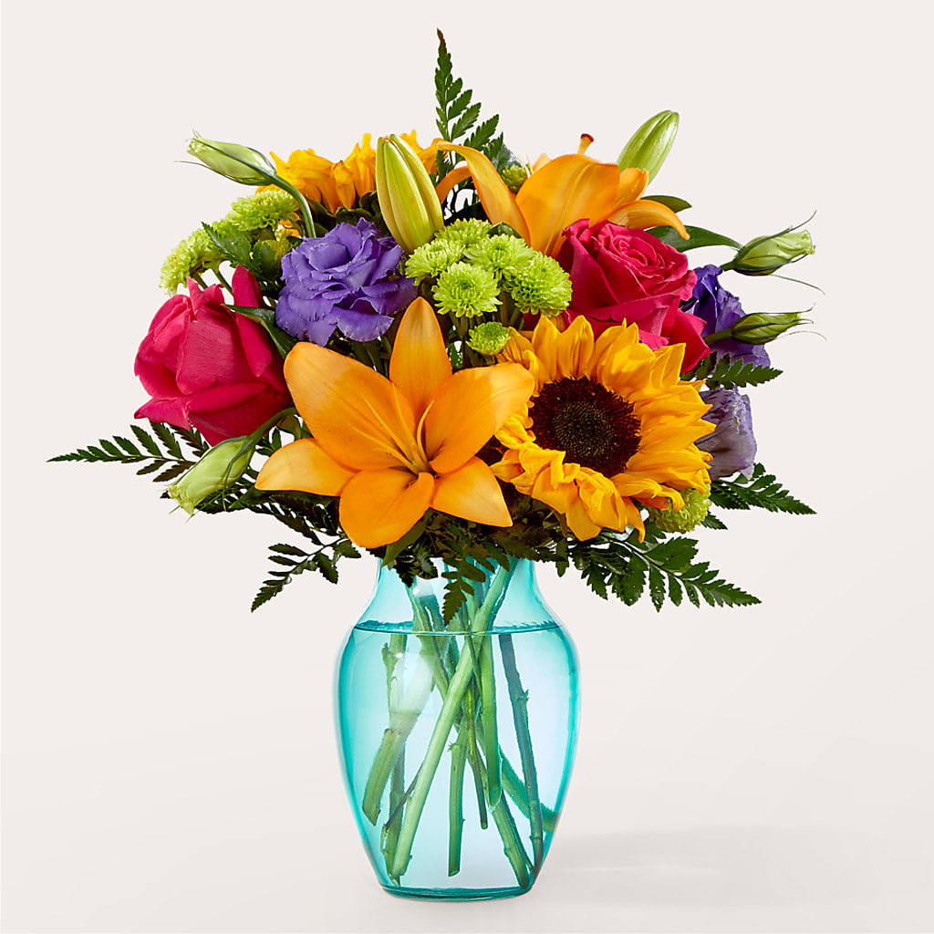 Double Rainbow Bouquet – AARON'S FLOWERS, La Vista NE