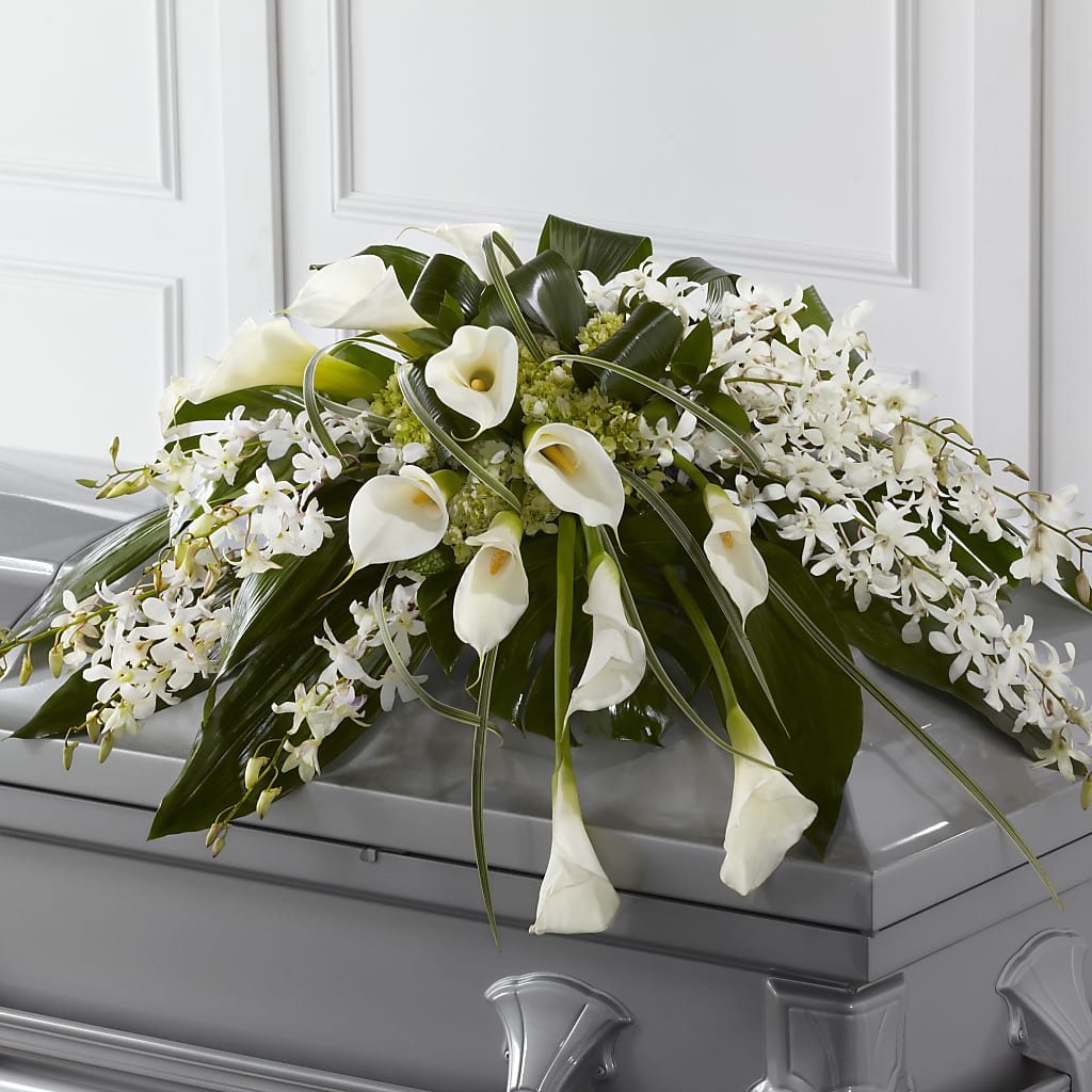Angel Wings Casket Spray – AARON'S FLOWERS, La Vista NE