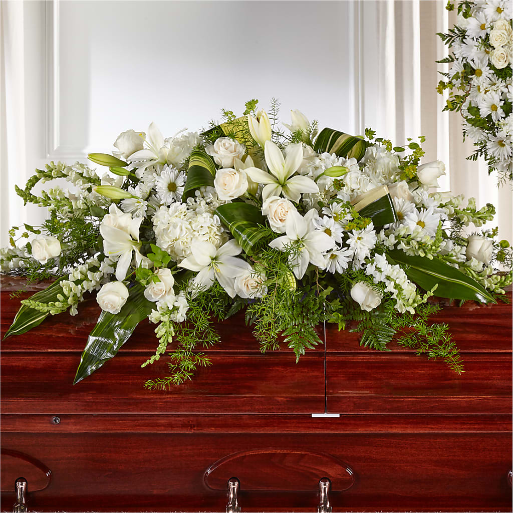 Abundance Casket Spray – AARON'S FLOWERS, La Vista NE