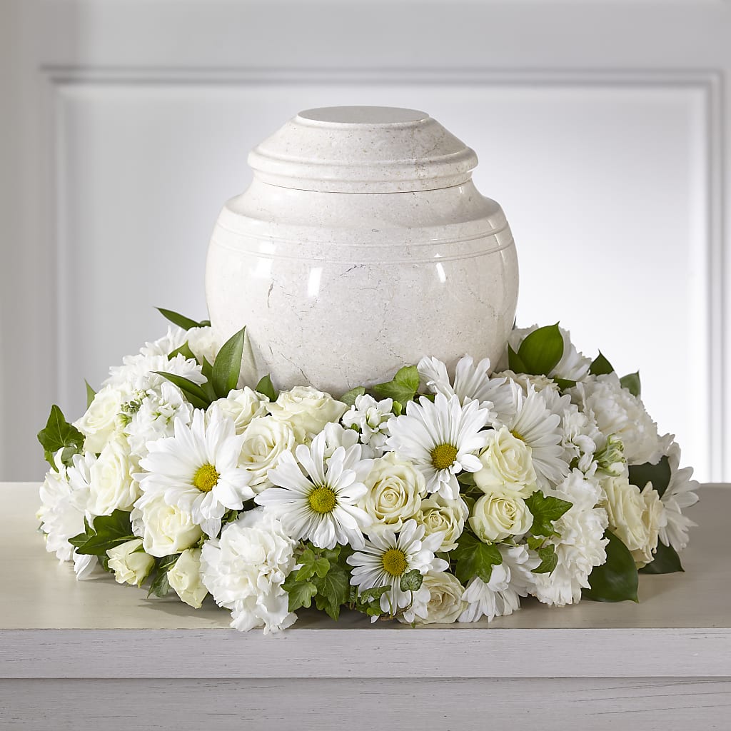 Ivory Gardens Cremation Adornment – AARON'S FLOWERS, La Vista NE