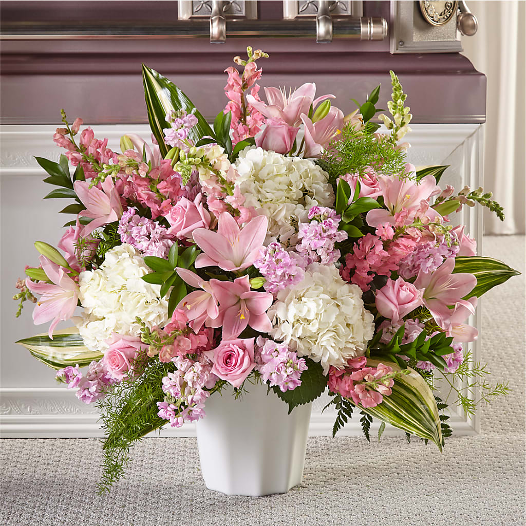 Simply Serene Floor Basket – AARON'S FLOWERS, La Vista NE