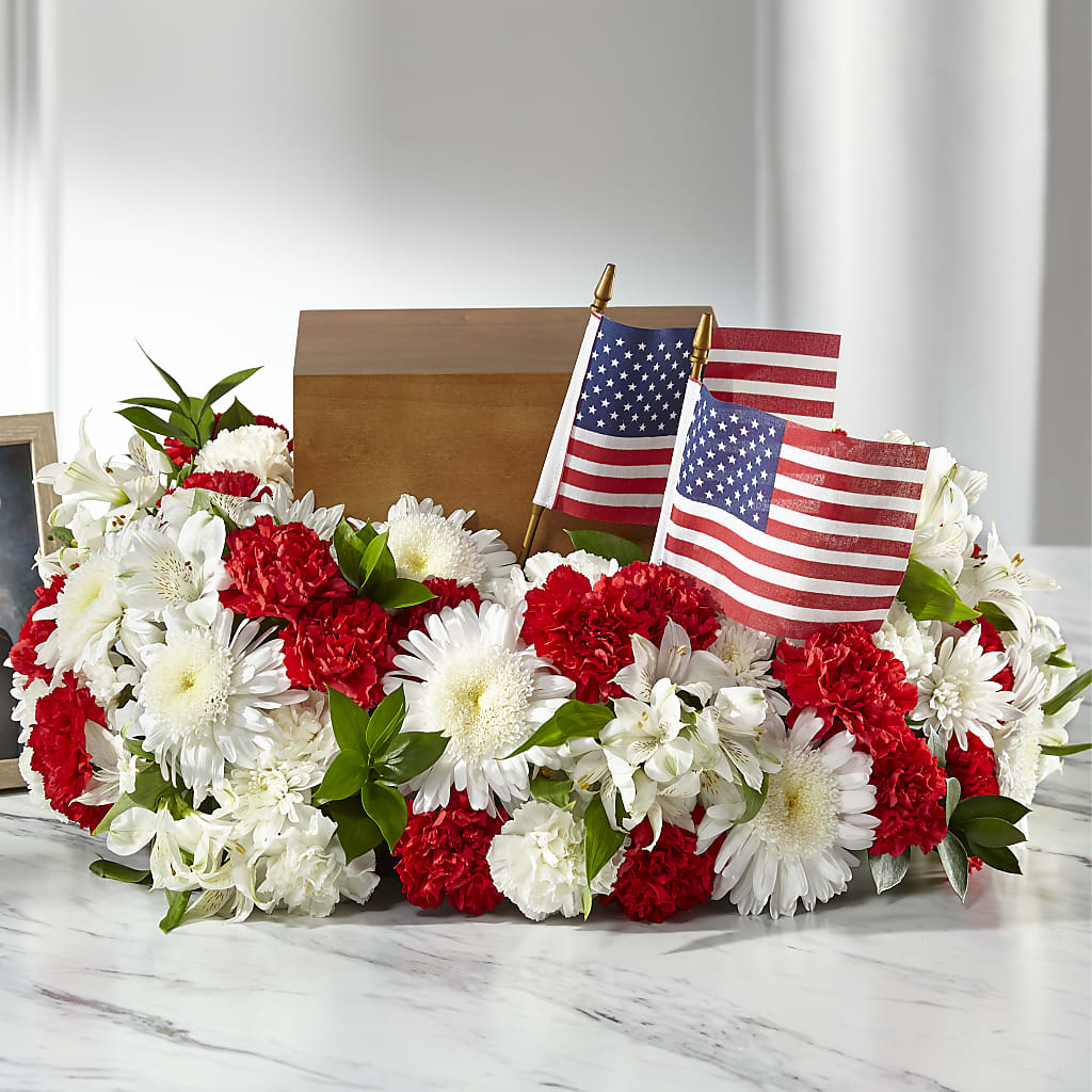 Spirit of Patriotism Cremation Adornment – AARON'S FLOWERS, La Vista NE