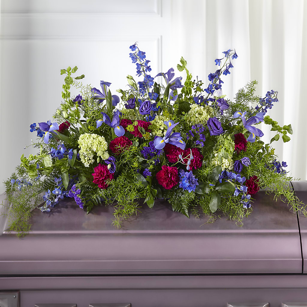 Always Treasured Casket Spray – AARON'S FLOWERS, La Vista NE