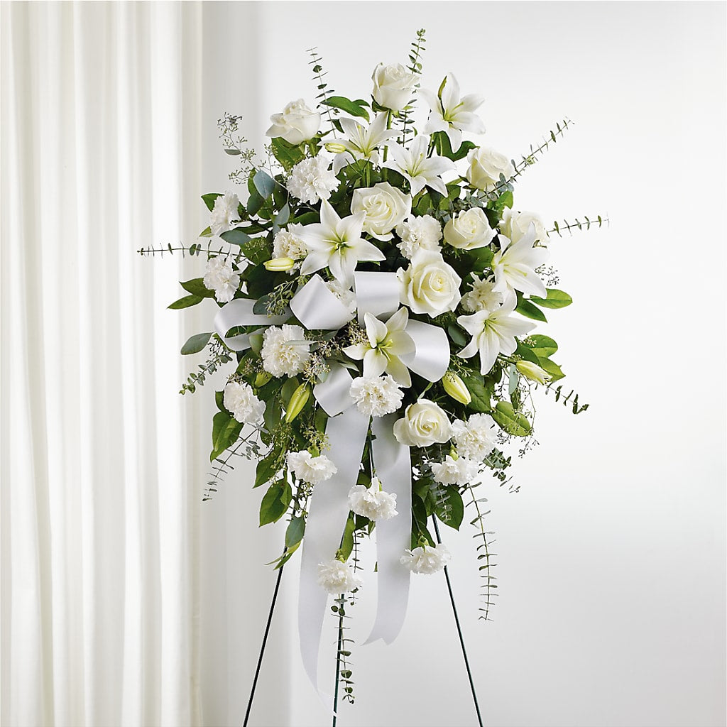With Care Standing Spray – AARON'S FLOWERS, La Vista NE
