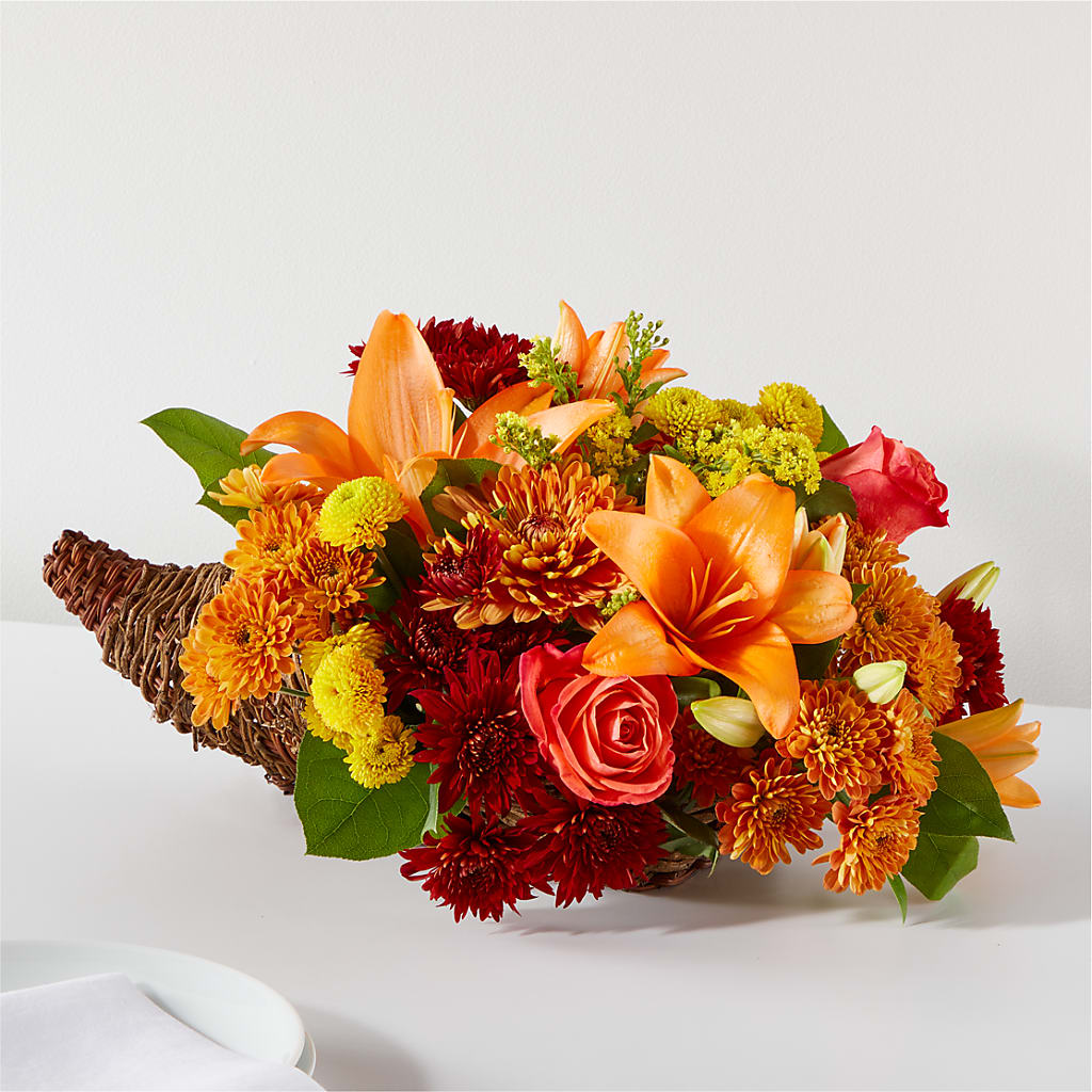 Bouquet of Blessings Cornucopia – AARON'S FLOWERS, La Vista NE