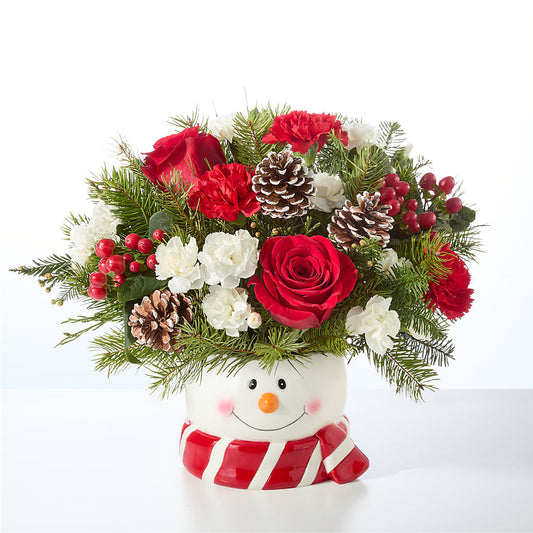 Jolly Snowman Bouquet – AARON'S FLOWERS, La Vista NE