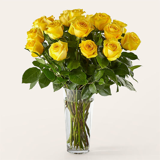 Long Stem Yellow Rose Bouquet – AARON'S FLOWERS, La Vista NE