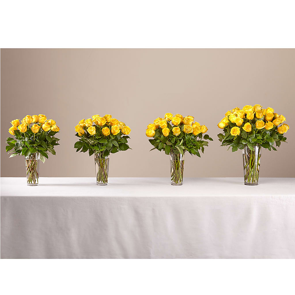 Long Stem Yellow Rose Bouquet – AARON'S FLOWERS, La Vista NE