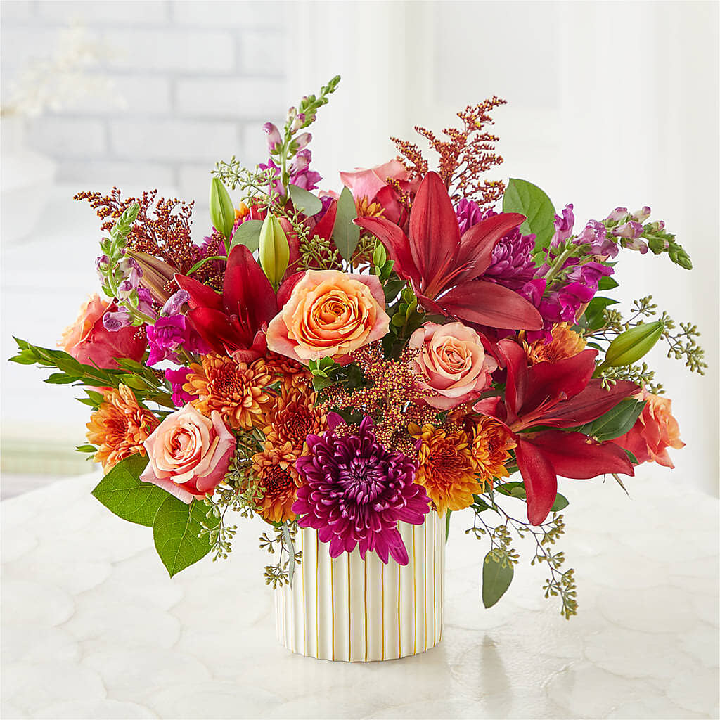 Burgundy Landscape Bouquet – AARON'S FLOWERS, La Vista NE