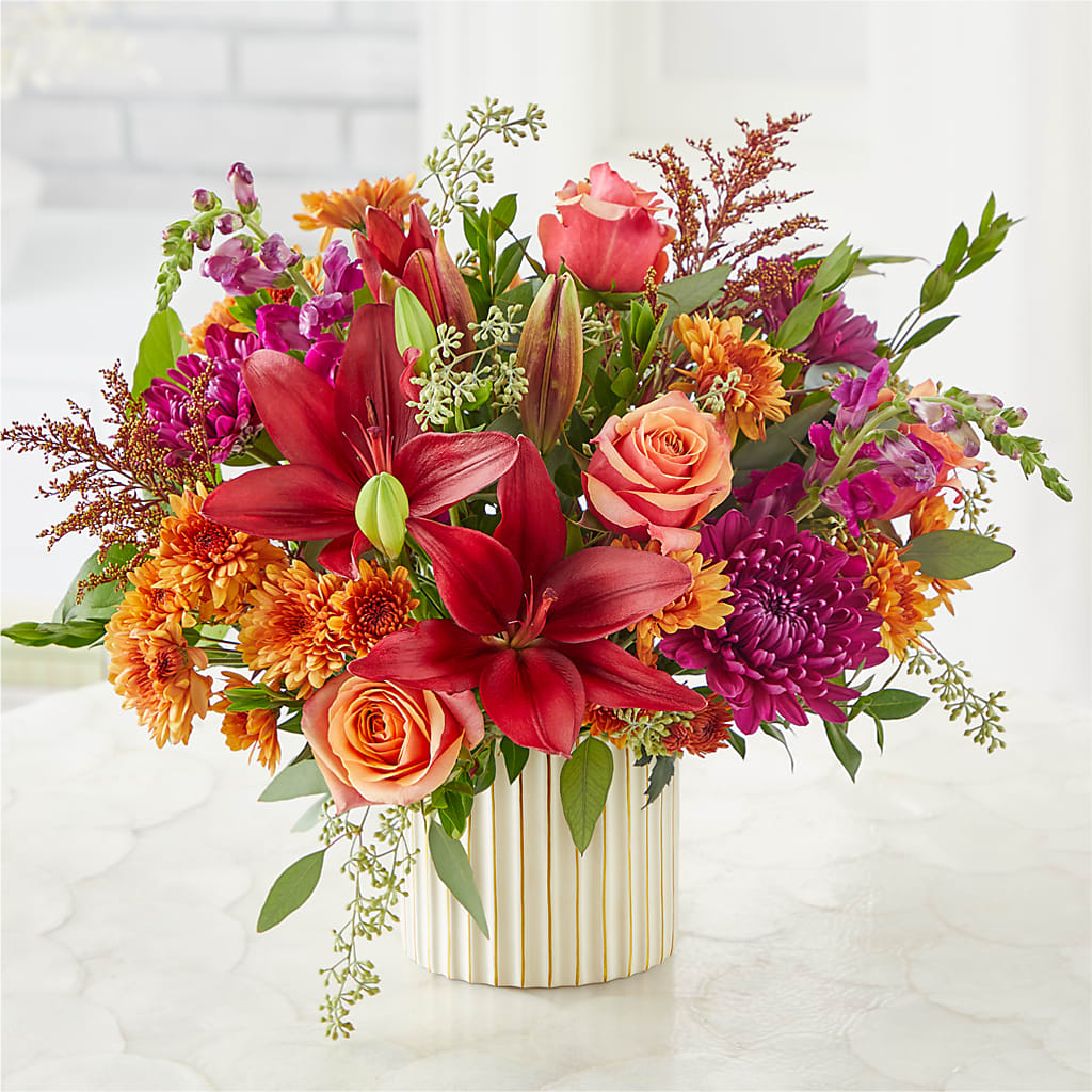 Burgundy Landscape Bouquet – AARON'S FLOWERS, La Vista NE