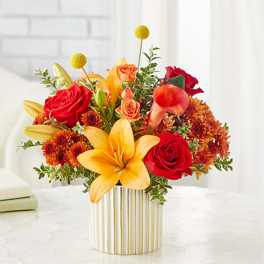 Scarlet Skies Bouquet – AARON'S FLOWERS, La Vista NE