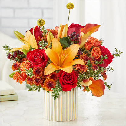 Scarlet Skies Bouquet – AARON'S FLOWERS, La Vista NE