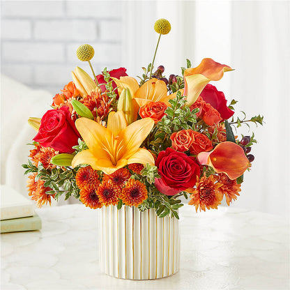 Scarlet Skies Bouquet – AARON'S FLOWERS, La Vista NE