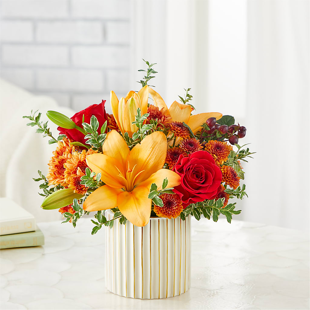 Scarlet Skies Bouquet – AARON'S FLOWERS, La Vista NE