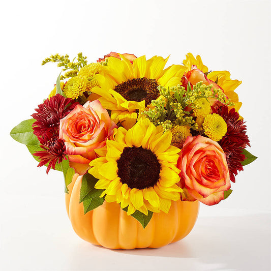 Golden Gourd Pumpkin Bouquet – AARON'S FLOWERS, La Vista NE