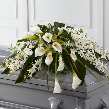 Angel Wings Casket Spray – AARON'S FLOWERS, La Vista NE
