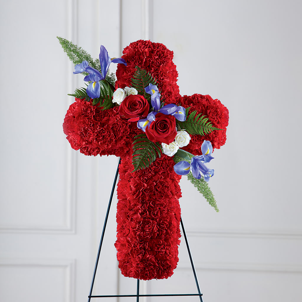 Faithful Hero Floral Cross – AARON'S FLOWERS, La Vista NE