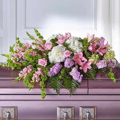 Life's Gratitude Casket Spray – AARON'S FLOWERS, La Vista NE