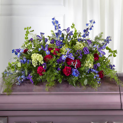 Always Treasured Casket Spray – AARON'S FLOWERS, La Vista NE