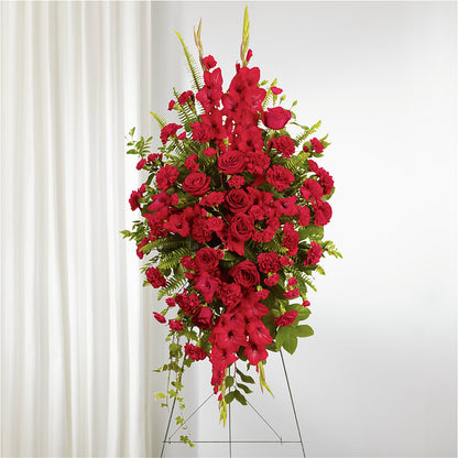 From the Heart Standing Spray – AARON'S FLOWERS, La Vista NE