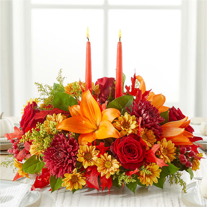 Autumn's Embrace Centerpiece – AARON'S FLOWERS, La Vista NE